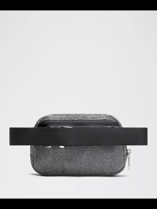 Lululemon Glitter Everywhere Belt Bag 1L Dark Silver Graphite Gray - Picture 3 of 5